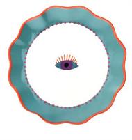 PIATTO DESSERT FRUTTA 20 NEW MILK OCCHIO BLU