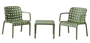 SET GIARDINO DINO VERDE 2 SEDIE + TAVOLO