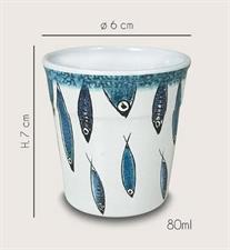 BICCHIERE MELAMINA FISH