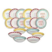 SERVIZIO PIATTI TAVOLA 18PZ MOON VIVA L'ITALIA