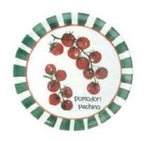 PIATTO PIZZA CINZIA PORCELLANA 33CM POMODORI