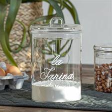 BARATTOLO VETRO SD FARINA 12CM