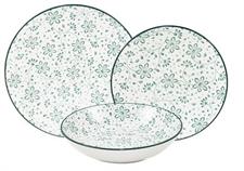 SERVIZIO PIATTI TAVOLA 18PZ SIRMIONE VERDE