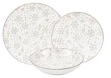 SERVIZIO PIATTI TAVOLA 18PZ SIRMIONE TORTORA