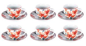 SET 6 TAZZA CAFFE' CADICE CON PIATTO