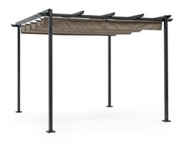 GAZEBO DYNAMIC ANTRACITE TELO TORTORA 3X3