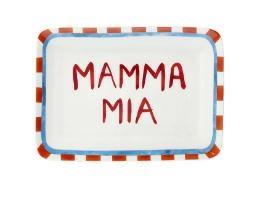 VASSOIO RETTANGOLARE VIVA L'ITALIA MAMMAMI 23X16