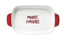 PIROFILA RETTANGOLARE PORCELLANA MORE AMORE