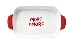 PIROFILA RETTANGOLARE PORCELLANA MORE AMORE