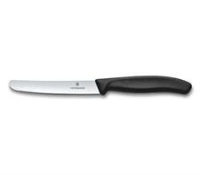 COLTELLO TAVOLA LAMA LISCIA 11CM MANICO NERO