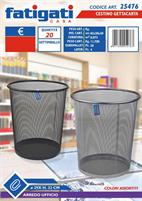 CESTINO GETTACARTA METALLO BASE TONDA