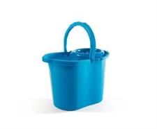 SECCHIO MOCIO CON STRIZZ PERFETTO 15LT AZZURRO