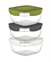 TRIS CONTENITORE 4 ALETTE QUADRO 500/900/1500ML