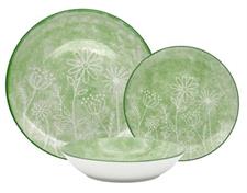 SERVIZIO PIATTI TAVOLA 18PZ CLELIA VERDE