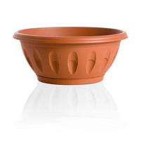 CIOTOLA CON SOTTOVASO PLASTICA ALBA 25CM 30725