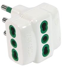 ADATTATORE TRIPLO SPINA ITALIANA  2P+T 16A