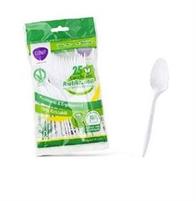 CONF. 25 CUCCHIAI CAFFE' BIANCHI RIUTILIZZABILI