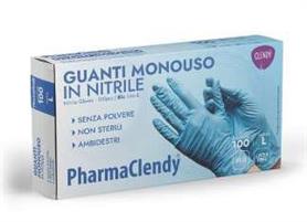 GUANTI NITRILE 100PZ BLU TAGLIA M