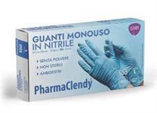 GUANTI NITRILE 100PZ BLU TAGLIA S