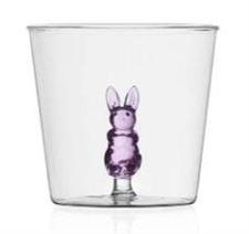 BICCHIERE ANIMAL FARM ACQUA CONIGLIO ROSA