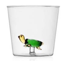 BICCHIERE ACQUA TARTARUGA VERDE