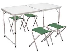 TAVOLO PIEGHEVOLE PICNIC VALIGETTA CON 4 SEDIE