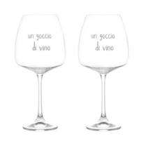 SET 2 CALICE DEG.VINO SD 77CL UN GOCCIO DI VINO