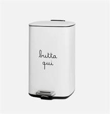PATTUMIERA CUCINA SD 20LT BUTTA QUI, BIANCA