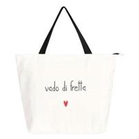 BORSA CANVAS BIANCA VADO DI FRETTA 50X38X12
