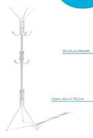 APPENDIABITI DA TERRA BIANCO H170 12 GANCI
