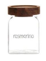 BARATTOLO ROSMARINO VETRO/LEGNO 6X6X9CM