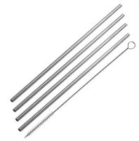 SET 4 CANNUCCE ACCIAIO INOX CON SPAZZOLINO