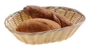 CESTINO PANE PLASTICA PP OVALE 23X15X6CM T0505