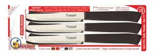 SET 6 COLTELLI DA TAVOLA 11CM MANICO NERO