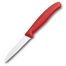 COLTELLO SPELUCCHINO DIR LAMA ONDULATA M.ROSSO