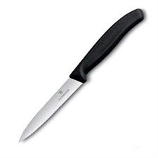 COLTELLO SPELUCCHINO DIRITTO LAMA ONDULATA 10CM