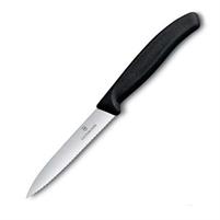 COLTELLO SPELUCCHINO DIRITTO LAMA ONDULATA 10CM