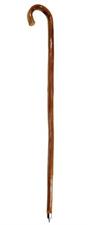 BASTONE LEGNO MANICO CURVO PUNTALE FERRO H89CM