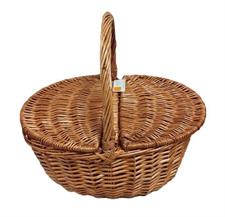 PANIERE FUNGHI VIMINI PICNIC CON COPERCHIO