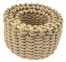 SET 3PZ CESTO CORDA BEIGE 30X30X18H 25X25X17H