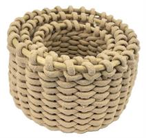 SET 3PZ CESTO CORDA BEIGE 30X30X18H 25X25X17H