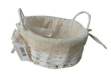 CESTINO CORDA BIANCO 20X20X9H
