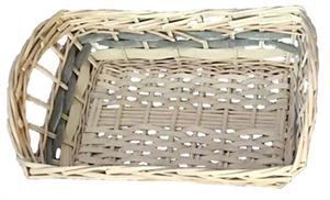 CESTA VIMINI SBIANCATA 39X26X14CM