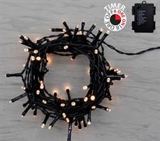 192 LED 14,3MT BIANCO CALDO BATTERIA TIMER