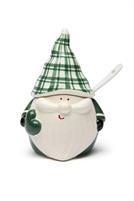 ZUCCHERIERA CERAMICA WINTER GREEN NATALE