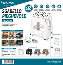 SGABELLO PIEGHEVOLE H39 4 COLORI