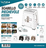 SGABELLO PIEGHEVOLE H39 4 COLORI