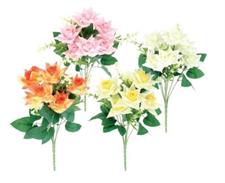 BOUQUET ROSE 7 FIORI H35CM