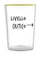 BICCHIERE ACQUA FILO GIALLO LIVELLO CRITICO