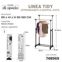 APPENDIABITI DOPPIA PIASTRA CON RUOTE